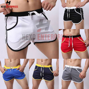 Pantalones cortos de fitness para hombre al por mayor personalizados con bolsillos, ropa de calle, pantalones cortos de fitness cómodos de algodón para hombre al por mayor - Product Image 6