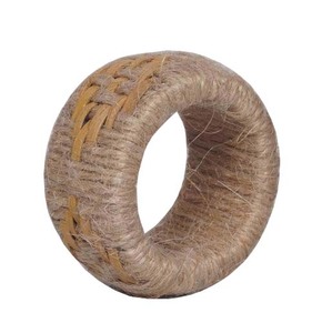 Anillos de Servilleta Redondos Hechos a Mano para Bodas, Fiestas, Restaurantes/Hoteles, Porta Servilletas, Anillos de Servilleta de Color Natural - Product Image 5
