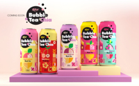 Thé à bulles avec graines de chia saveur fraise et limonade 490 ml en conserve livraison rapide et service de qualité Vente en gros