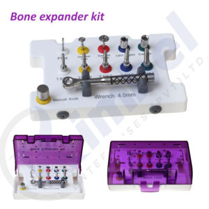 Kit d'instruments chirurgicaux dentaires en acier inoxydable de 4.0mm alimentation manuelle nouvelles vis d'extension d'os clé à cliquet pour implant dentaire - Product Image 1