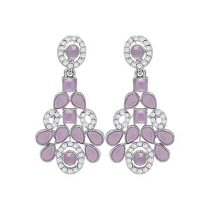 Conjunto de collares de piedra austriaca Colorstone, joyería de plata para boda y fiesta, regalo perfecto para ella, incluye pendientes - Product Image 5