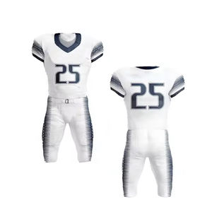 Uniforme de fútbol americano sublimado personalizado de alta calidad, la mejor calidad de fábrica con logotipo bordado cosido, conjuntos de pantalones de Jersey - Product Image 6