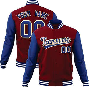 Veste universitaire en laine 100% Sports d'équipe personnalisés et logo du nom du club baseball letterman veste universitaire universitaire - Product Image 1
