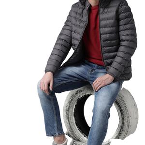 High Quality Winter Streetwear Puffer Jacket with Stand Collar Hood Breathable Nylon Cotton Customizable Logo ODM Supply 2026 - Product Image 1