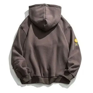 Sweat-shirts à capuche en chenille pour hommes, design OEM, broderie, automne, personnalisable, écologique, respirant, confortable - Product Image 2