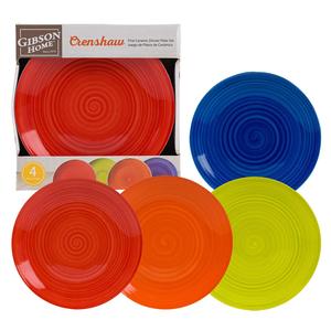 <span class=keywords><strong>Gibson</strong></span> 4PC bữa ăn tối tấm <span class=keywords><strong>Set</strong></span>- 10.25 ''- 4 các loại màu sắc - Product Image 1