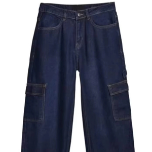 กางเกงยีนส์ผ้าเดนิมสำหรับผู้ชายปรับแต่งโลโก้ได้ตามต้องการ - Product Image 1