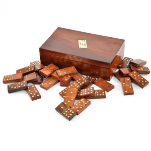 Wooden Dominoes, Double Card & Dice Box from leading supplier at cheap price