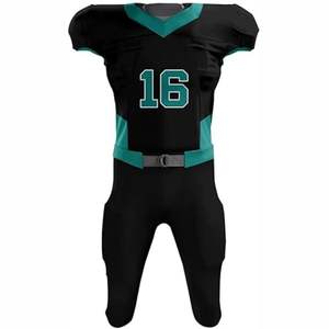 Maillot de football américain de haute qualité à manches courtes, impression de logo personnalisée, respirant, unisexe, dernier design haut de gamme, uniforme de style - Product Image 2