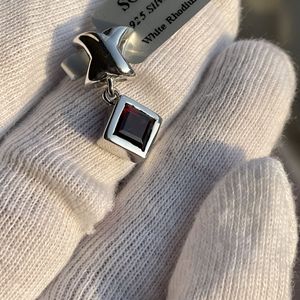 Pendentif en grenat naturel pour femme Shah Gems en argent sterling 925, platine, or rose, or, perle d'eau douce, diamant, style tendance - Product Image 1