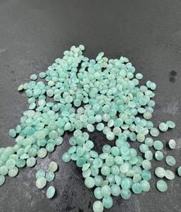 หินอัญมณีสีเขียวขนาด6มม.-10มม. สำหรับทำเครื่องประดับ - Product Image 1