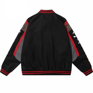 Chaqueta de Motocicleta de Invierno Transpirable de Algodón al por Mayor OEM, Parche de Logotipo Bordado Personalizado, Estilo Vintage de Carreras de NASCAR, Unisex, Pakistán - Product Image 4