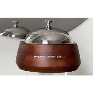 Olla de doble pared de acero inoxidable, diseño atractivo, cazuela hecha a mano, clásico, elegante, calentador de alimentos de metal elegante - Product Image 5