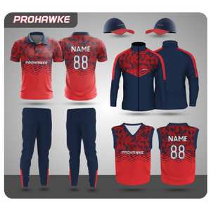 Alto nivel de calidad Prohawke Cricket Jersey y pantalones uniforme logotipo personalizado al por mayor transpirable Cricket uniforme - Product Image 1