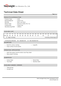 Correa de óxido de aluminio de larga duración Sun Might C245 1250x100mm para fabricación de acero, eliminación de óxido y preparación de superficies OEM ODM OBM - Product Image 3