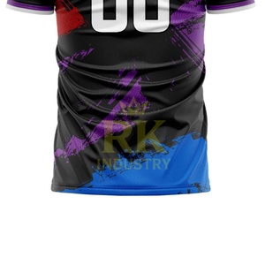 Camiseta de Fútbol Unisex de Alta Calidad, 100% Poliéster, Secado Rápido, Transpirable, con Impresión Personalizada de Nombre y Logotipo del Equipo, Varios Colores - Product Image 2