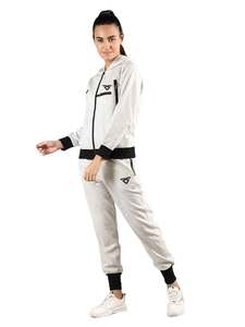 Chándal con cremallera cómodo personalizado OEM para mujer, ropa informal de entrenamiento de fuerza para correr con capucha para deportes de invierno - Product Image 6