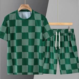 Conjuntos de Shorts Deportivos para Hombre con Logotipo Personalizado, Ropa Deportiva de Verano Transpirable de Secado Rápido, Algodón, Estilo Urbano - Product Image 1