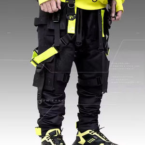 Pantalons Techwear pour hommes avec logo personnalisé Vêtements de rue de haute qualité Pantalons de jogging Survêtements techniques en polaire personnalisés avec impression bouffante pour hommes - Product Image 4