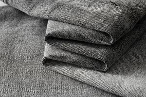 Pantalon en jean crayon en coton tricoté uni enduit, délavé au sable, mode printemps, confort décontracté, coupe slim, déchiré, homme, Pakistan - Product Image 6