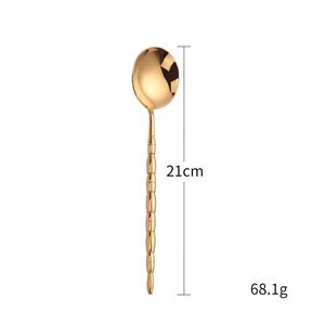 Ustensiles de cuisine Produit essentiel Ensemble de couverts en métal avec poignée ronde Ensemble de couverts en métal pour décoration de table - Product Image 2