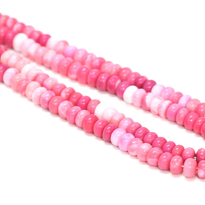 Magnifiques perles d'opale rose moutarde en forme de rondelle, 16 pouces, 6 mm à 9 mm, opale rose, perles d'opale de qualité AAA pour la fabrication de bijoux - Product Image 6