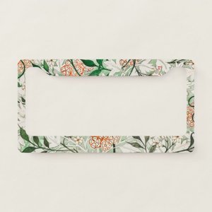 Marco para matrícula con diseño de jazmín clásico de William Morris - Product Image 1