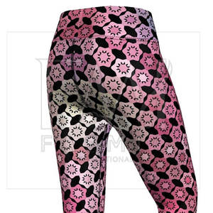 Leggings de cintura media de algodón 100% para mujer, ropa de Fitness de punto transpirable, impresión Digital, sublimación, etiquetas privadas, suave y colorida - Product Image 5