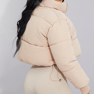 Chaqueta de Invierno para Mujer, Nueva, de Lujo, Informal, Cálida, Gruesa, Tipo Bomber, Reversible, de Alta Calidad - Product Image 2