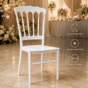 Mobilier événementiel empilable en plastique bon marché <span class=keywords><strong>chaise</strong></span> Napoléon pour événement de mariage en résine PP - Product Image 2