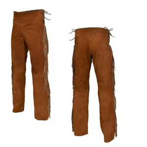 Hecho en Pakistán cuero de vaca mujer moda Pantalones de cuero para hombres y mujeres con cadenas moda Pantalones de cuero niños - Product Image 3