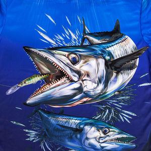 Chemises de pêche en spandex et polyester respirantes, polos, hauts, séchage rapide, extensibles, légers, vêtements de sport de plein air pour hommes et femmes - Product Image 3