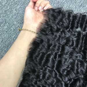 2024 vente chaude frontal birman bouclés 100% vietnamien cheveux crus Machine Double trame 100g pour les Extensions de cheveux - Product Image 5