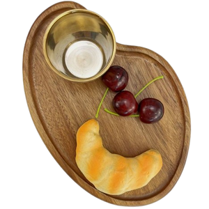 New Design Natural Wood Cheese <b>Board</b> and Serving Tray Safe for <b>Cake</b> and Fruit Party Appetizer and Food Snack Plate - Product Image 5