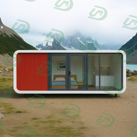 Maison d'hôtel préfabriquée en acier UMD Apple Cabin-Midcentury Modern Design Installation facile, étanche et écologique