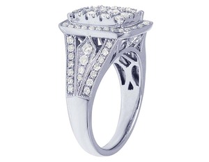 Cluster Moissanite Diamond <b>Ring</b> in S925 Sterling Silver Luxurious <b>Iced</b> Out Jewelry For Special Occasions - Product Image 4