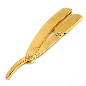 Navaja de Afeitar Premium para Hombre, de Acero Inoxidable, para Cortar Barbas Faciales, Plegable, Recta, Herramienta de Aseo para Uso en Casa o Salón - Product Image 1