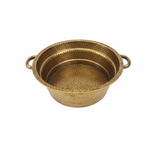 Tazón de Spa para Pies en Oferta, Tazón de Spa de Cobre Martillado Plateado Antiguo, Tazón de Spa de Cobre Decorativo de Gran Espacio para Pedicura - Product Image 3