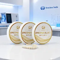 Bloc de zircone 3D Plus, dégradé multidimensionnel à 6 couches, 45-57% ultra translucide, disque dentaire multicouche le plus vendu