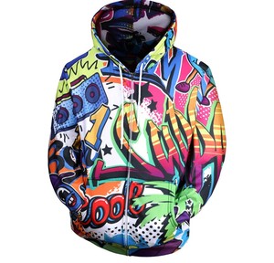 Prix d'usine en gros hiver nouvelle mode fermeture éclair de haute qualité hommes poids lourd personnalisé solide à capuche tricoté coton mélangé - Product Image 1
