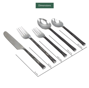 Juego de Cubiertos de acero inoxidable forjado a mano rústico, cuchillo clásico para cena, cuchara, hogar, cocina, restaurante, vajilla, decoración de eventos de boda - Product Image 2