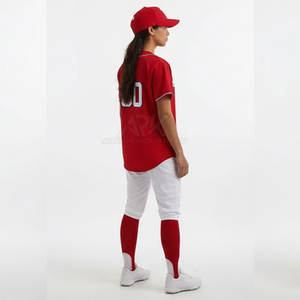 Uniforme de baseball pour femmes, design unique fabriqué en usine, logo personnalisé, uniformes de baseball pour femmes - Product Image 6