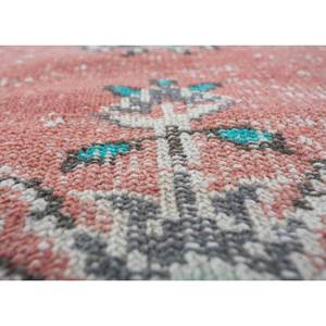 Tapis en laine noués à la main de grande taille, style vintage, motif médaillon rouge et orange, pour salon ou couloir - Pae-2174 - Product Image 3