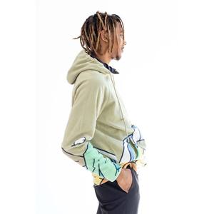 เสื้อฮู้ดผ้าโพลีเอสเตอร์/ ผ้าฝ้ายระบายอากาศได้ดีกันลมแห้งเร็วพิมพ์ลายสีพื้นสำหรับฤดูหนาวของผู้ชายผู้หญิง - Product Image 5