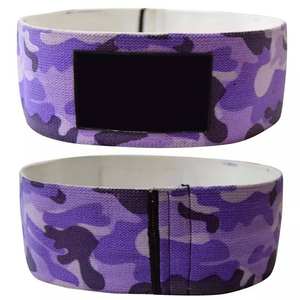 Bandas de Yoga de cadera de neopreno personalizables bandas elásticas de fitness antideslizantes para hombres y mujeres resistencia de tela sublimada - Product Image 5