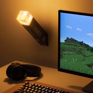 Minecraft-inspired Plastic Lamp Collection Flashlight <b>Table</b> Lamp <b>Wall</b> Lamp - Product Image 4