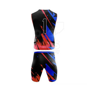 ชุดฟุตบอล 7 คน พิมพ์โลโก้ตามสั่ง ไซส์ใหญ่ MOQ ต่ำ ดีไซน์ใหม่ เสื้อผ้ากีฬากลางแจ้ง ระบายอากาศได้ดี - Product Image 4