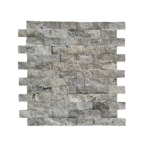 2024 ledgerstone chia mặt bạc travertine Z Bảng điều chỉnh tường gạch làm bằng Thổ Nhĩ Kỳ 100% đá tự nhiên cho xây dựng của bạn dự án