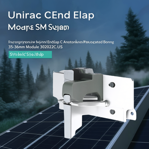 Abrazadera de extremo Unirac SM C anodizada con unión integrada para módulo de 33-36 mm 302022C-US - Product Image 3