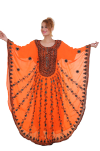 Caftan islamique marocain moderne pour les femmes longue robe de plage longue au sol avec approvisionnement ODM à manches longues respirant - Product Image 5